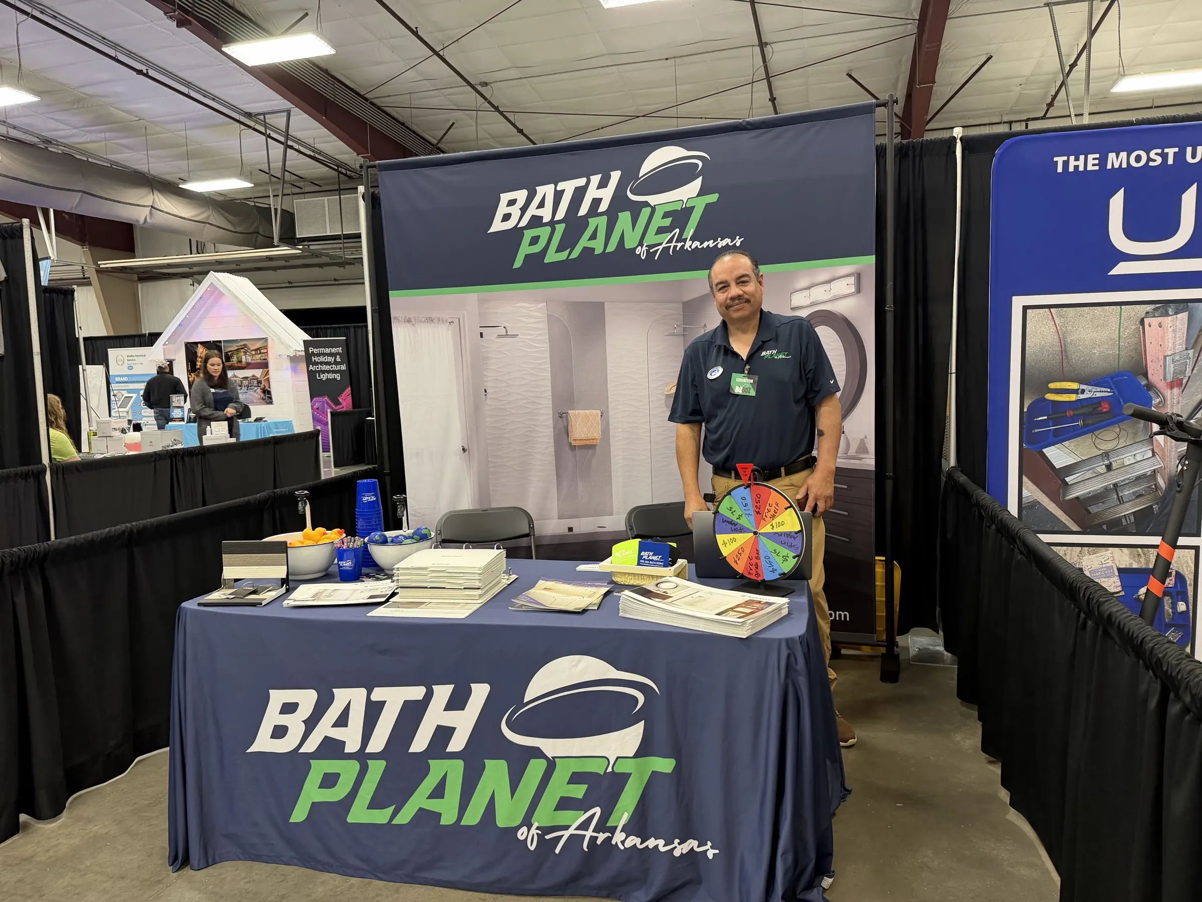 Bath Planet of Arkansas booth at a home show in Conway