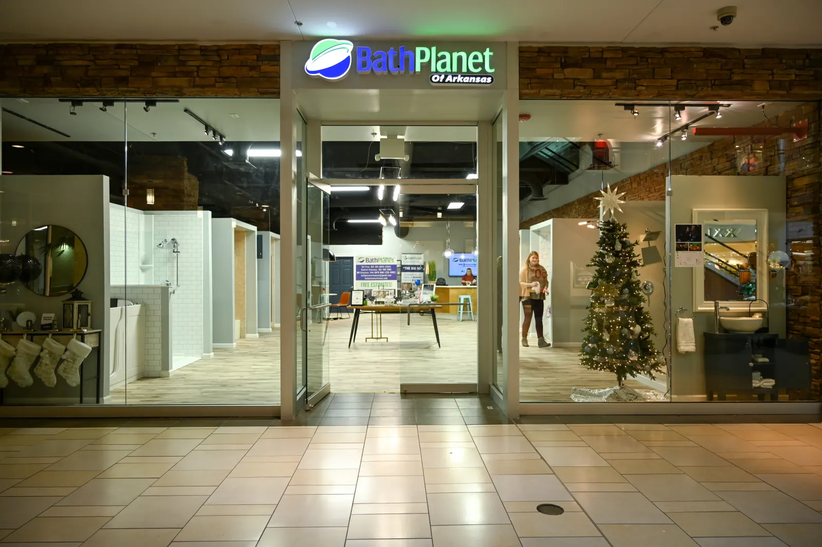 Little Rock showroom storefront entrance